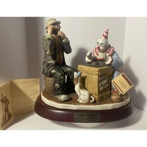 Emmett Kelly Jr "Misfortune?" Limited Edition Figurine 3052/3500 Signed By Kelly